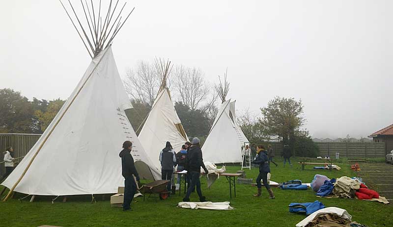 tipi opzetten workshop