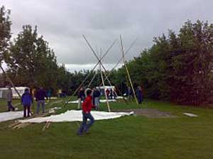 tipi opzetten workshop