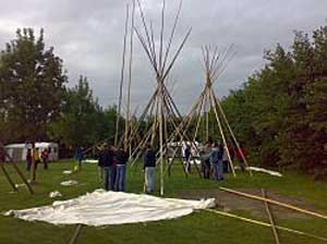 tipi opzetten workshop